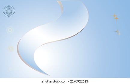 Geometric gradient blue background to use as a template as a text or product backdrop.