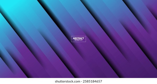 Geometric gradient dynamic background with blue and purple rectangles. Stock vector illustration for background. Eps10
