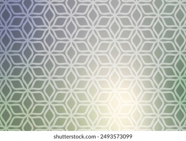 Geometric gradient green light pattern background. vector illustration.