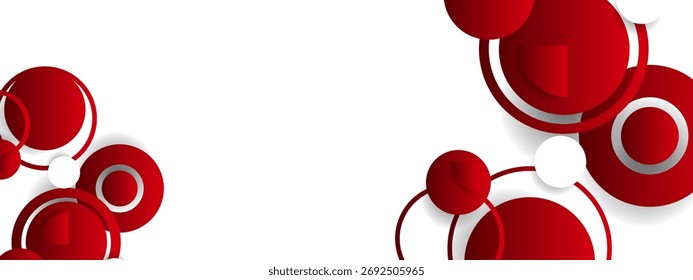 Geometrische Farbverlauf-Formen roter Farbhintergrund