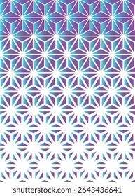 Padrão de estrela de gradiente geométrico - design vibrante roxo e azul