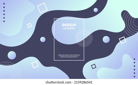 Geometric gradient wave background and design modern