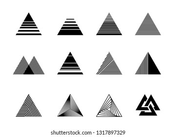 Geometric gradients triangle