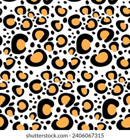 geometric graphic animals leopard yellow black pattern abstract background texture art design print