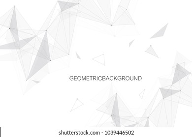 Comunicación de fondo gráfico geométrico. Grandes complejos de datos con compuestos. Fondo de perspectiva. Arreglo mínimo. Visualización de datos digitales. Ilustración cibernetica vectorial científica