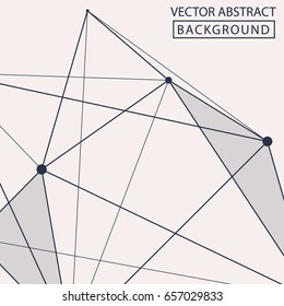 Geometric graphic background. Internet connection, abstract sense of science and technology graphic design. Low poly vector background. Business concept.