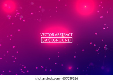 Geometric graphic background. Internet connection, abstract sense of science and technology graphic design. Low poly vector background. Business concept.