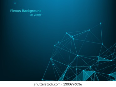 Geometric graphic background molecule and communication. Connected lines with dots. Minimalism chaotic illustration background. Concept of the science, chemistry, biology, medicine, technology.