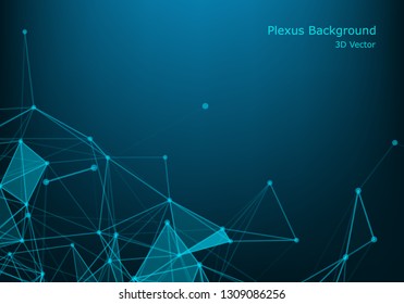 Geometric graphic background molecule and communication. Connected lines with dots. Minimalism chaotic illustration background. Concept of the science, chemistry, biology, medicine, technology.