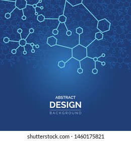 Geometric graphic background molecule and communication