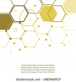 Geometric graphic background molecule and communication. Big data complex with compounds.