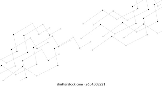 Molécula de fundo gráfica geométrica e comunicação. Complexo de Big Data com compostos. Plexo de linhas, matriz mínima. Visualização de dados digitais. Ilustração científica do vetor cibernético