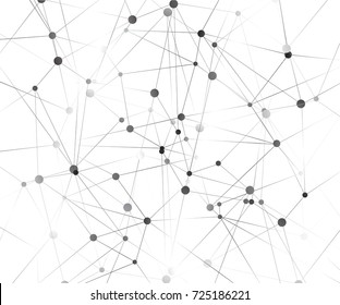 Geometric graphic background molecule and communication. Big data complex with compounds. Perspective backdrop. Digital data visualization. Scientific cybernetic vector illustration.