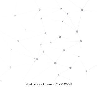 Geometric graphic background molecule and communication. Big data complex with compounds. Perspective backdrop. Digital data visualization. Scientific cybernetic vector illustration.