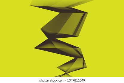 geometric graphic and bright green background
