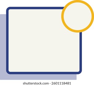 Geometric Graphic with Circular Accent