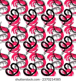 geometric graphic color black brush line design pattern background texture style print