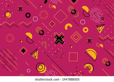 Geometric Graphic Design Background Vector
