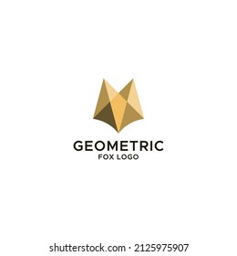 Geometric graphic of Fox face logo. Best for Apps, StartUp, Craft Industry, art, etc.