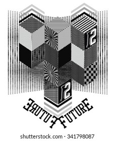 geometric graphic for t-shirt