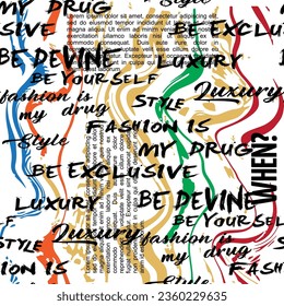 geometric graphic t-shirt line colorful design font writing patten women leopard fashion design abstract background texture fabric