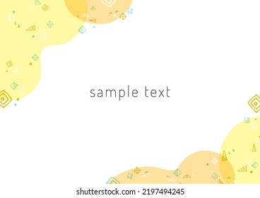 geometric graphics and abstract frame material