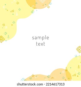 geometric graphics and abstract frame material