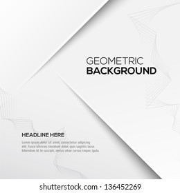 Geometric gray 3D background