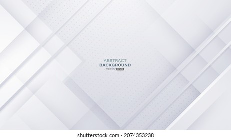 Geometric gray abstract background. Futuristic modern decoration. Vector illustration