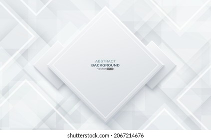 Geometrischer, grauer abstrakter Hintergrund. Die quadratische Formgebung. Vektorgrafik