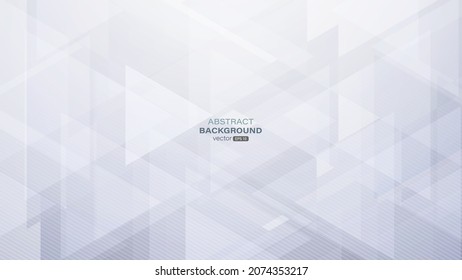 Geometric gray abstract background. Triangle shapes with lines stripe and light composition. Modern design. Vector illustration