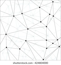 Geometric gray background molecule and communication for your design. Vector illustration.