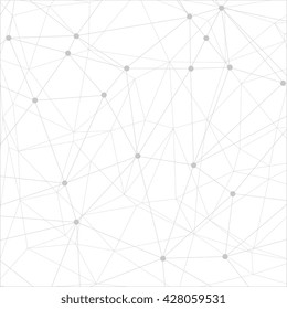 Geometric gray background molecule and communication for your design. Vector illustration.