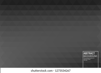Geometric Gray Background from Triangle. Mosaic Template for Your Design, Slides, start pages, Video Intros.