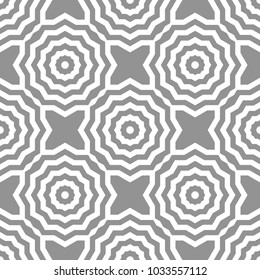 Geometric gray and white abstract seamless pattern. Background for wallpapers, textile