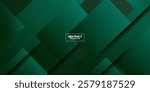 Geometric green abstract background. Dynamic shape composition. Cool background design for poster. Vector Eps10