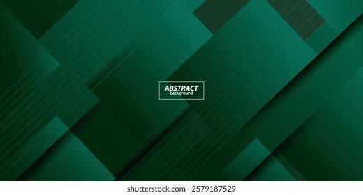 Geometric green abstract background. Dynamic shape composition. Cool background design for poster. Vector Eps10