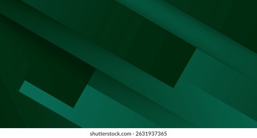 Geometric green abstract background. Dynamic shape composition. Cool background design for poster. modern illustration