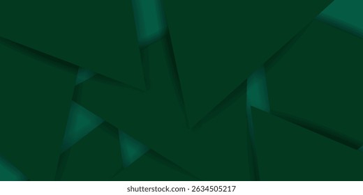 Geometric green abstract background. Dynamic shape composition. Cool background design for poster. modern illustration