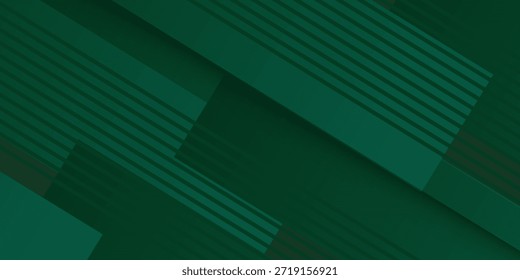 Fondo abstracto verde geométrico. Composición dinámica de la forma. Diseño de fondo fresco para el cartel.