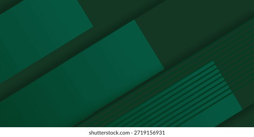 Fundo abstrato verde geométrico. Composição dinâmica da forma. moderno 