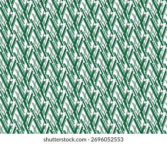 Geometric Green Abstract Line Pattern

