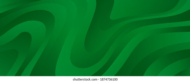 Geometric Green Background with Diagonal Stripes and Gradients. Vector Minimalist Backdrop for Traditional Irish St. Patrick Day