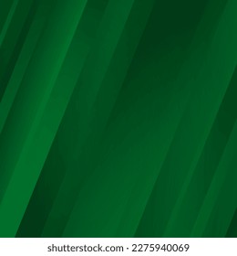 Geometric Green Background with Diagonal Stripes and Gradients. Vector Minimalist Backdrop for Irish St. Patrick Day. Modern Sleek Texture