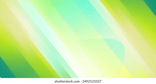 Geometrisch grüner Hintergrund mit diagonalen Streifen und Farbverläufen. Vektorgrafik Minimalistische Kulisse für den irischen St. Patrick Day