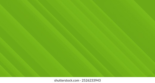 Geometric Green Background with Diagonal Stripes and Gradients. Vector Minimalist Backdrop for Irish St. Patrick Day