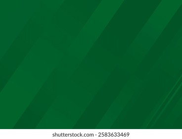 Geometric green background with diagonal stripes and gradient for St. Patrick's Day, Eco.