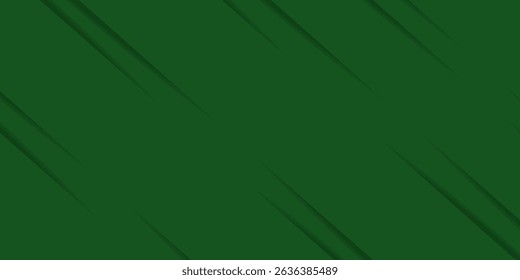 Geometric Green Background with Diagonal Stripes and Gradients.