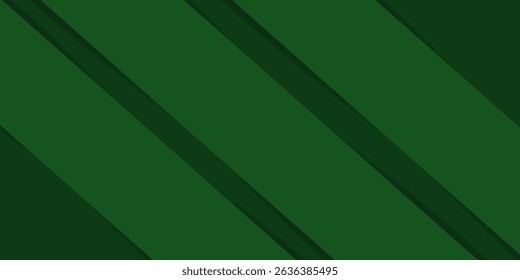 Geometric Green Background with Diagonal Stripes and Gradients.