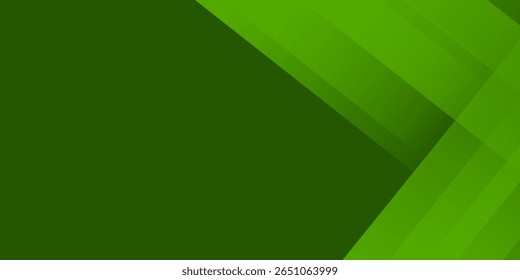 Geometric Green Background with Diagonal Stripes and Gradients. Vector Minimalist Backdrop for Irish St. Patrick Day